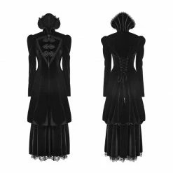 Punk Rave Store Gorgeous Victorian Royal Vintage Layered Gothic Coat With Stand Collar
