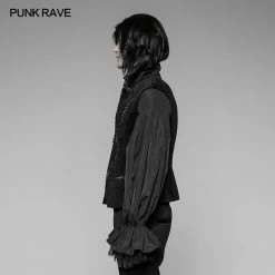 Punk Rave Store Alchemist Gothic Waistcoat Vampire Bat Velvet Vest