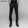 Punk Rave Store Dracula Gothic Pants Dark Stripes Trousers With Velvet Print Waistband 1 Punk Rave Store Dracula Gothic Pants Dark Stripes Trousers With Velvet Print Waistband