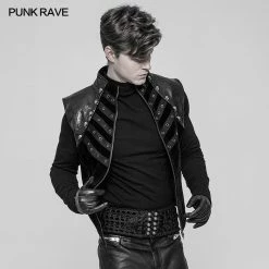 Punk Rave Store Men's Vintage Velvet Gothic Girdle Disa Floret Waist Corset Belt