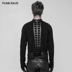 Punk Rave Store Men's Vintage Velvet Gothic Girdle Disa Floret Waist Corset Belt