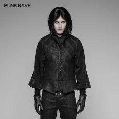 Punk Rave Store Victoria's Vintage Court Gothic Vest Stand Collar Waistcoat