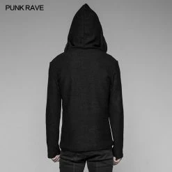 Punk Rave Store Punk Sweater & Hoodies Dark Evil Dragon Pullover Mosaic Punk Hoodies For Men