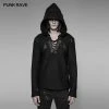 Punk Rave Store Punk Sweater & Hoodies Dark Evil Dragon Pullover Mosaic Punk Hoodies For Men