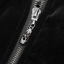 Punk Rave Store Gothic Victorian Gorgeous Velvet Long Punk Jacket Detachable Fake Two-Piece Coat For Men