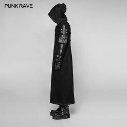 Punk Rave Store Diablo Assassin Killer Dark Punk Hooded Long Coat Jacket For Men Gothic Steampunk