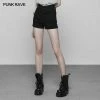 Punk Rave Store Back Cross Hollow Denim Tight Shorts Pants For Women