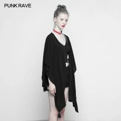 Punk Rave Store Astrologers Series Printing Moon Design Punk Cloak Multi-use Shawl Suntan-Proof Wear