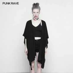 Punk Rave Store Astrologers Series Printing Moon Design Punk Cloak Multi-use Shawl Suntan-Proof Wear