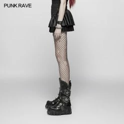 Punk Rave Store Lovely Steamy Ruffled Punk Miniskirt