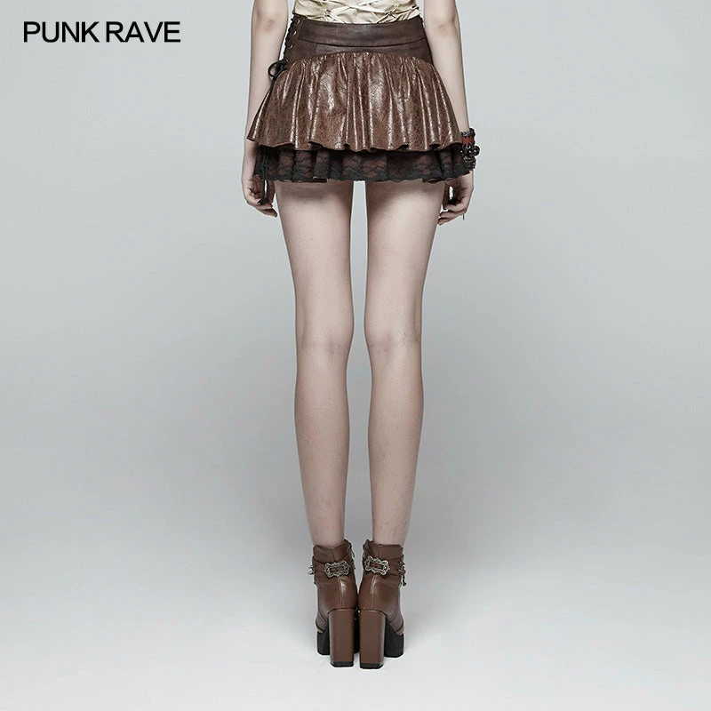 Punk Rave Store Lovely Steamy Ruffled Punk Miniskirt 11 Punk Rave Store Lovely Steamy Ruffled Punk Miniskirt