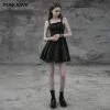 Punk Rave Store Punk Tie Rope Thick Chiffon Design Dress