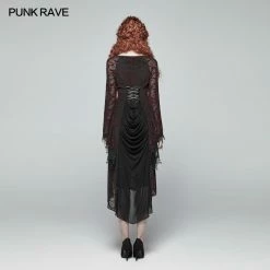 Punk Rave Store Gothic Goddess Classical Mid-length Dress 16 Punk Rave Store Gothic Goddess Classical Mid-length Dress