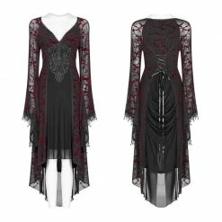 Punk Rave Store Gothic Goddess Classical Mid-length Dress 17 Punk Rave Store Gothic Goddess Classical Mid-length Dress