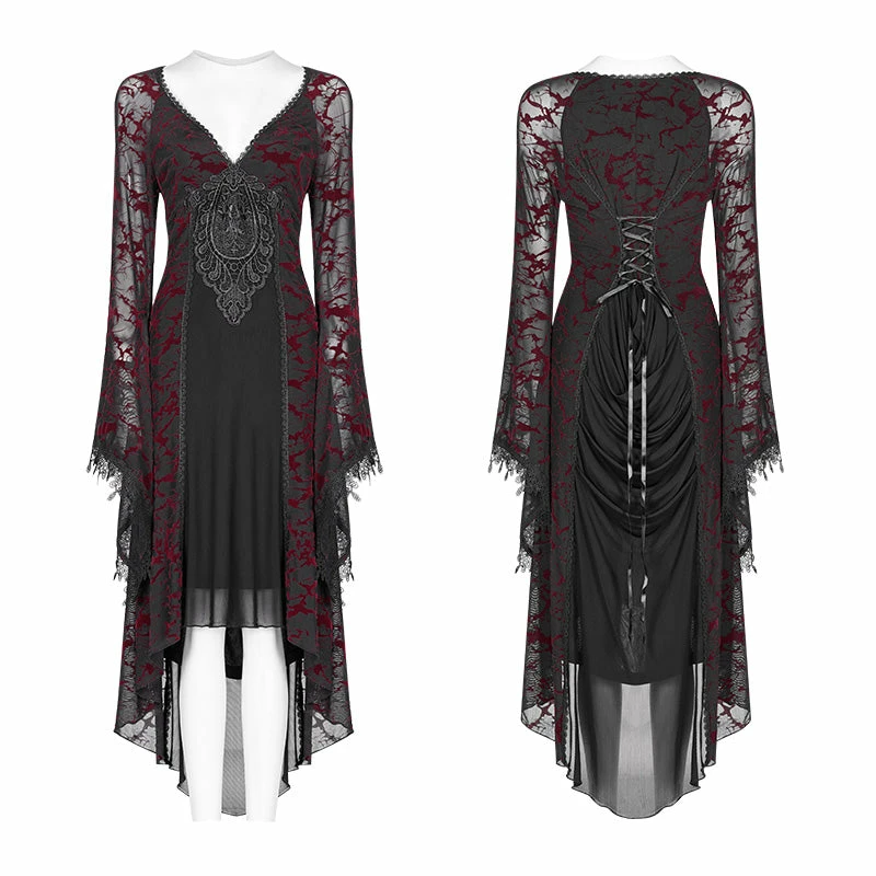 Punk Rave Store Gothic Goddess Classical Mid-length Dress 8 Punk Rave Store Gothic Goddess Classical Mid-length Dress