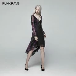 Punk Rave Store Gothic Goddess Classical Mid-length Dress 18 Punk Rave Store Gothic Goddess Classical Mid-length Dress