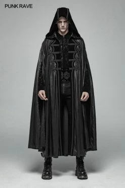 Punk Rave Store Gothic Mens Black Retro Mystic Cloak