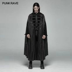 Punk Rave Store Gothic Mens Black Retro Mystic Cloak