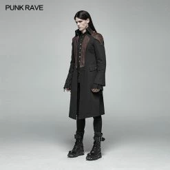 Punk Rave Store Steampunk Mens Mid-length Coat