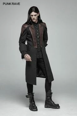 Punk Rave Store Steampunk Mens Mid-length Coat 11 Punk Rave Store Steampunk Mens Mid-length Coat
