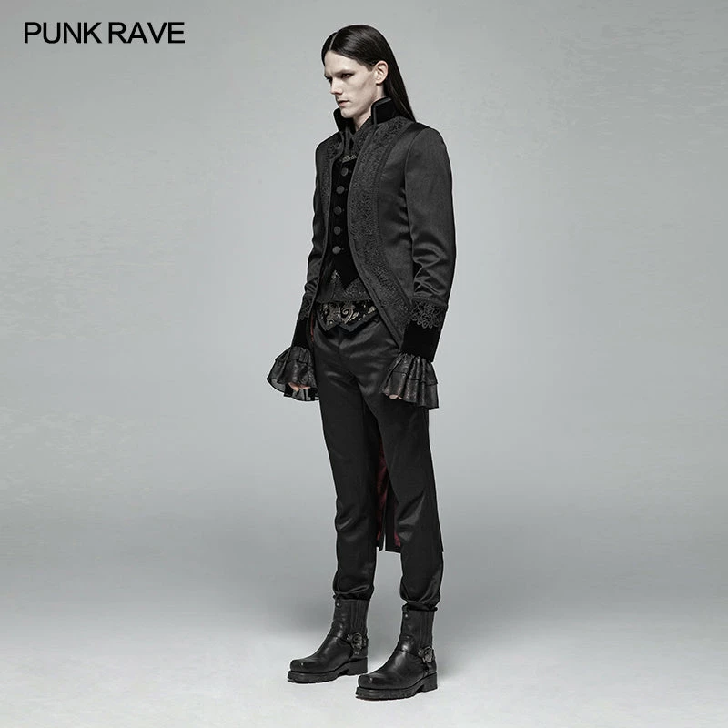Punk Rave Store Gorgeous Gothic Swallow Tail Coat 4 Punk Rave Store Gorgeous Gothic Swallow Tail Coat