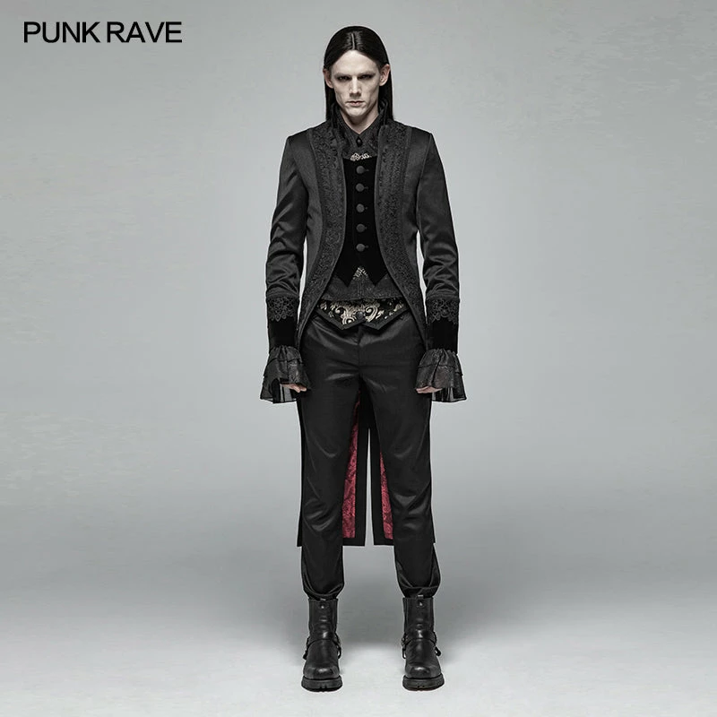 Punk Rave Store Gorgeous Gothic Swallow Tail Coat 3 Punk Rave Store Gorgeous Gothic Swallow Tail Coat