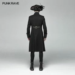 Punk Rave Store Steampunk Stand-up Collar Mid-length Coat