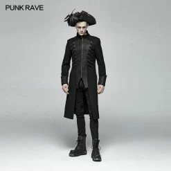 Punk Rave Store Steampunk Stand-up Collar Mid-length Coat