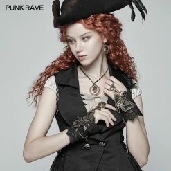Punk Rave Store Womens Steampunk Gear Lace Gloves