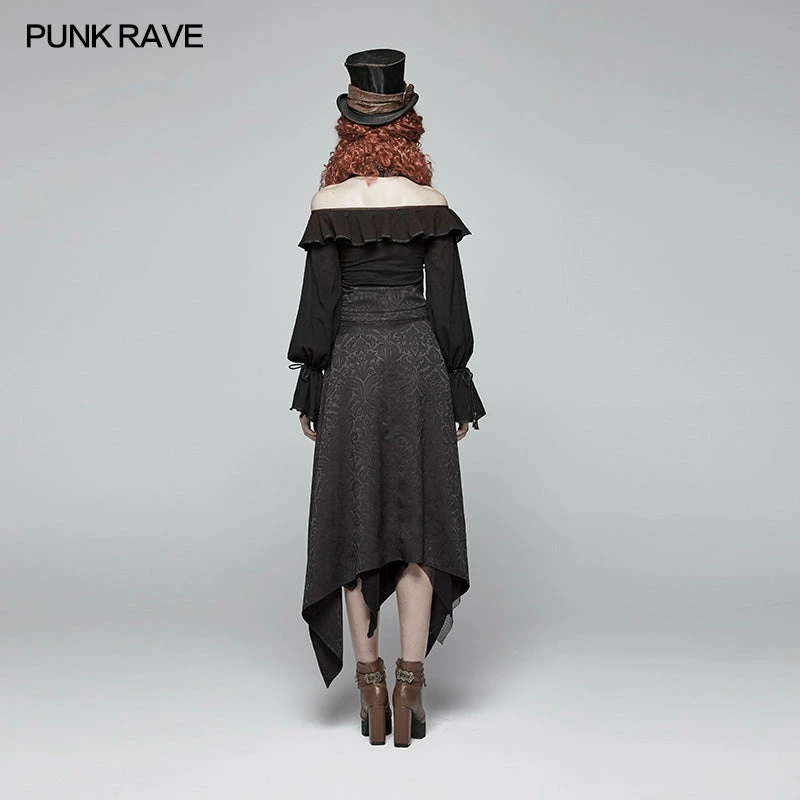 Punk Rave Store Gothic Womens V-neck Backless Detachable Long Vest Gothic Steampunk 5 Punk Rave Store Gothic Womens V-neck Backless Detachable Long Vest Gothic Steampunk