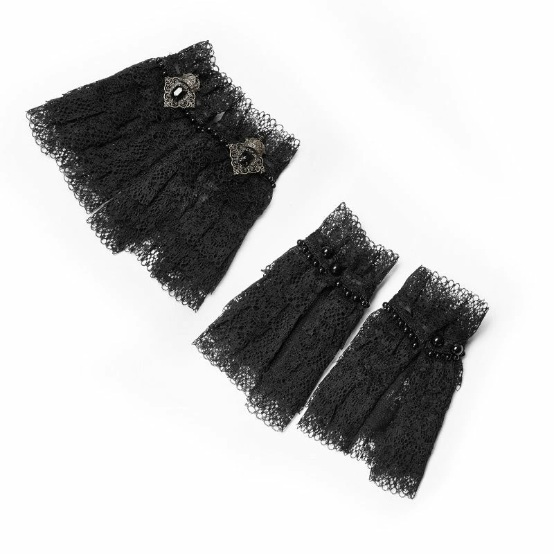 Punk Rave Store Steampunk Bronze Pattern Buckle Lace Glove 5 Punk Rave Store Steampunk Bronze Pattern Buckle Lace Glove