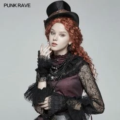 Punk Rave Store Steampunk Bronze Pattern Buckle Lace Glove 13 Punk Rave Store Steampunk Bronze Pattern Buckle Lace Glove