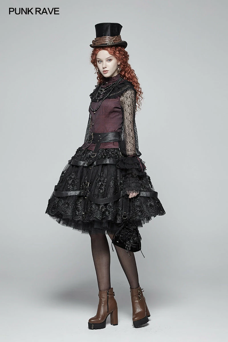 Punk Rave Store Gorgeous Gothic Small Tote Bucket Bag 8 Punk Rave Store Gorgeous Gothic Small Tote Bucket Bag