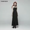 Punk Rave Store Gothic Womens Cross Halter Neck Daily Wear Dress