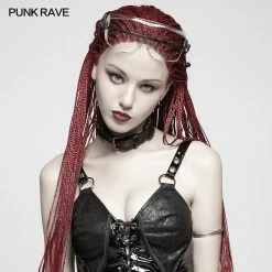Punk Rave Store Collars & Chokers Punk PU -studded Chain Choker