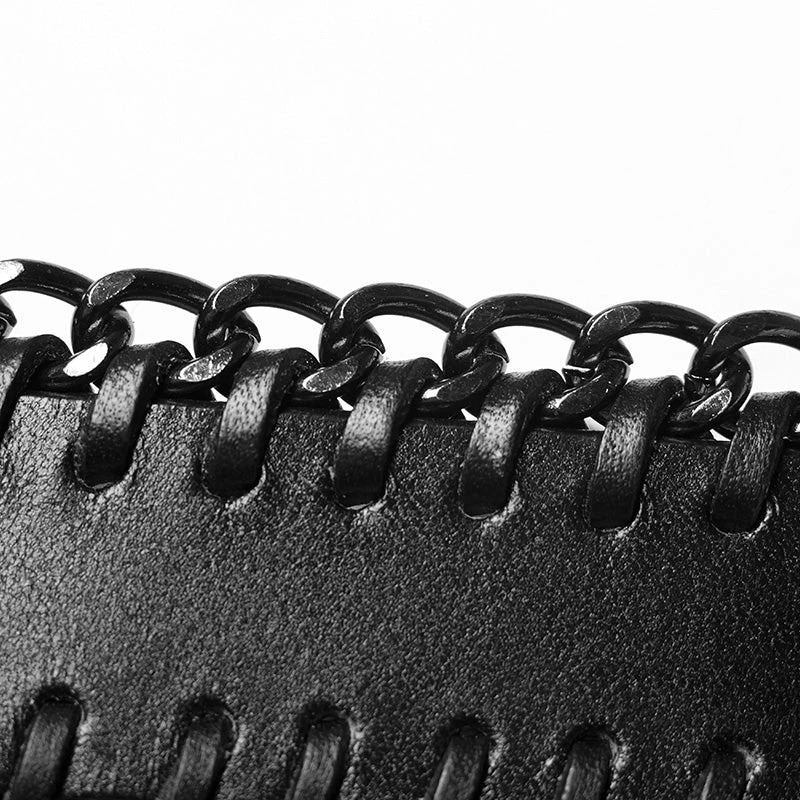 Punk Rave Store Collars & Chokers Punk PU -studded Chain Choker 8 Punk Rave Store Collars & Chokers Punk PU -studded Chain Choker