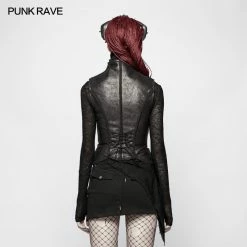 Punk Rave Store Steampunk Vintage Floral Lace-up Vest 10 Punk Rave Store Steampunk Vintage Floral Lace-up Vest