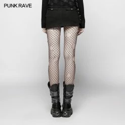 Punk Rave Store Steampunk Asymmetric Lace-up Skirt