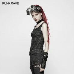 Punk Rave Store Punk Collar Cover Sleeveless Vest