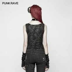Punk Rave Store Punk Collar Cover Sleeveless Vest