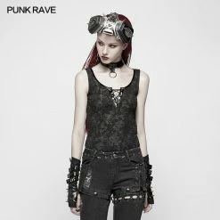 Punk Rave Store Punk Collar Cover Sleeveless Vest