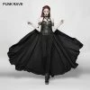 Punk Rave Store Women Punk Cross Long Cape With Chain