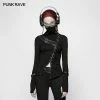 Punk Rave Store Punk Women Turtleneck Metal Long Sleeve T-shirt