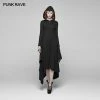 Punk Rave Store Gothic Bat Wing Hooded Long Sleeves Asymmetrical Dress Gothic Vampire