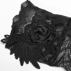 Punk Rave Store Gothic Black Lace Tulle Glove - One Pair Gloves