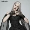 Punk Rave Store Gothic Black Lace Tulle Glove - One Pair Gloves