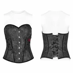 Punk Rave Store Gothic Womens Corset Gothic Sweetheart Neck Jacquard Corset