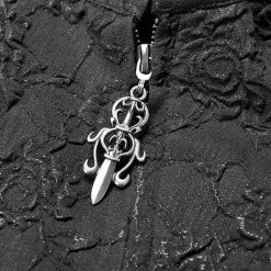 Punk Rave Store Gothic Judge Standing Collar PU Long Coat