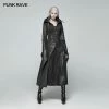 Punk Rave Store Gothic Judge Standing Collar PU Long Coat