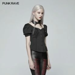 Punk Rave Store Gothic Blood Bubble Short Sleeves Shirt